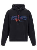 Dsquared2 Logo-Print Hoodie — Black
