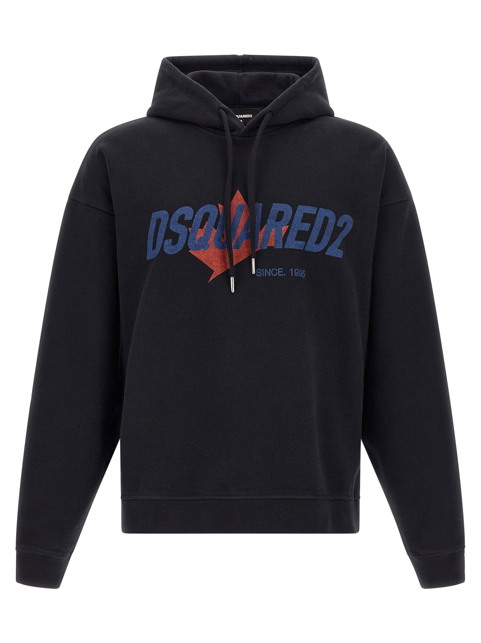 Dsquared2 Logo-Print Hoodie — Black