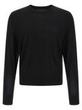 Dsquared2 Tone-on-Tone Logo Wool Sweater — Black