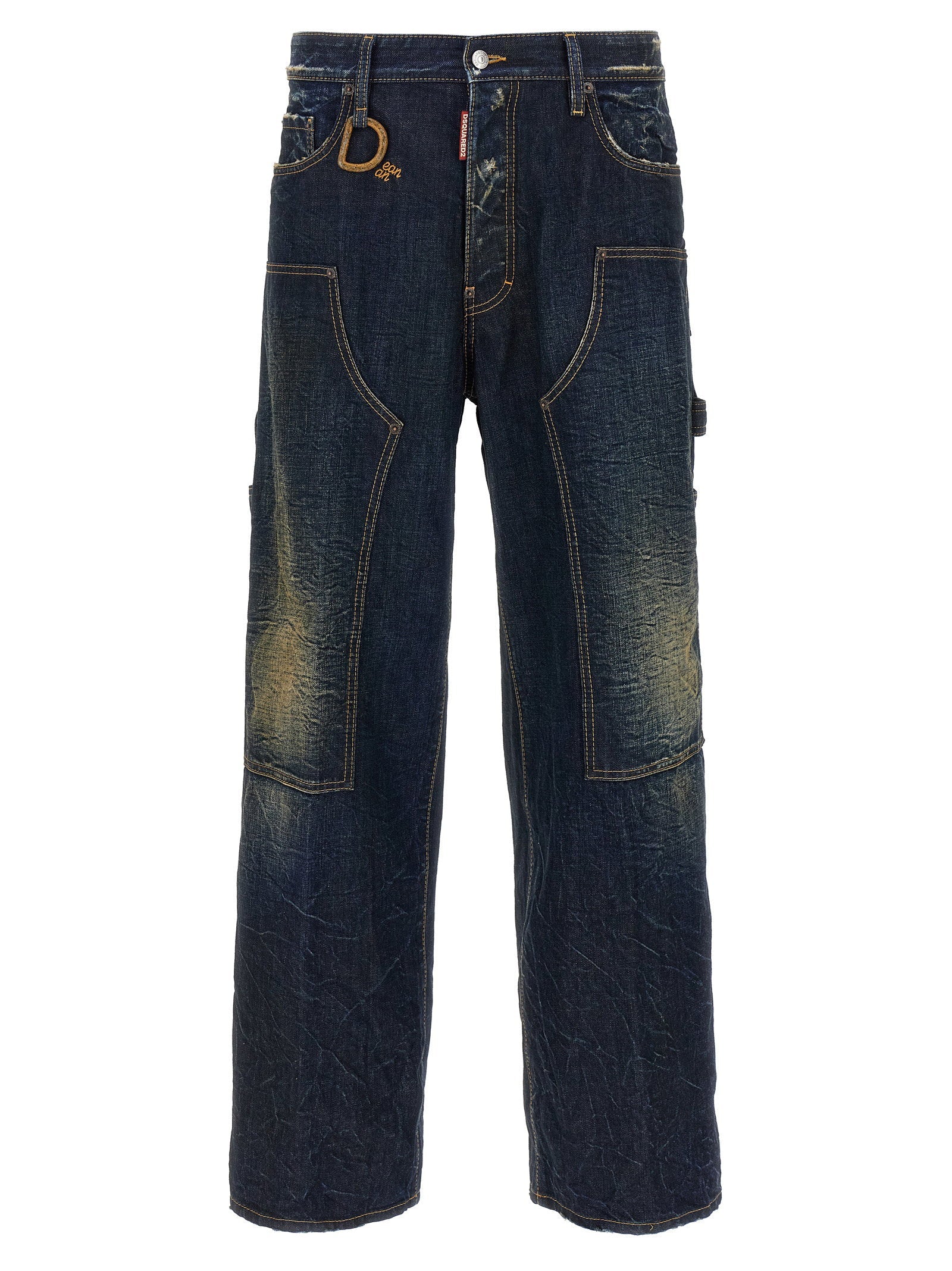 Dsquared2 Loose Carpenter Jeans — Dark Blue