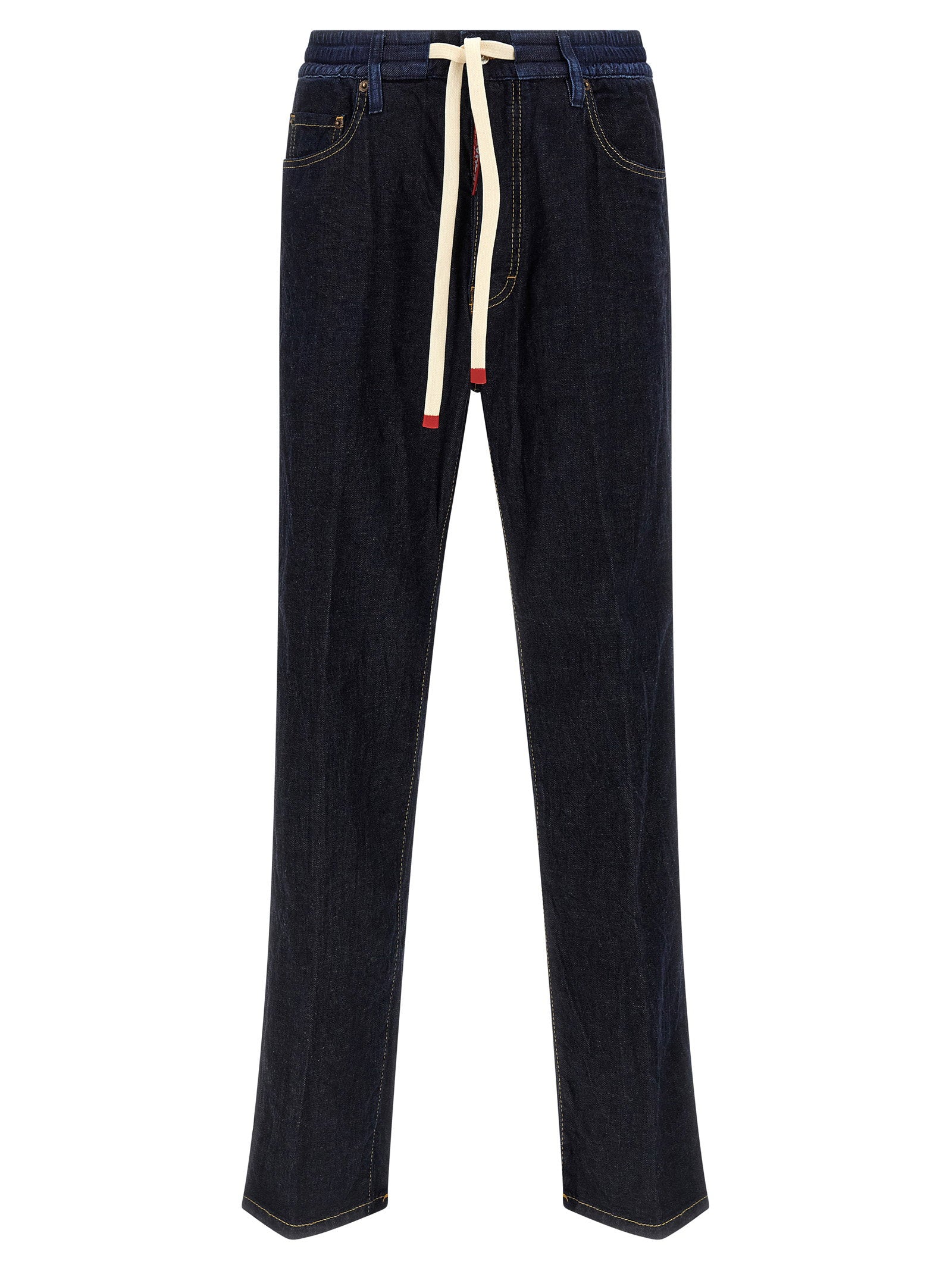 Dsquared2 Crinkled Denim Jeans — Navy