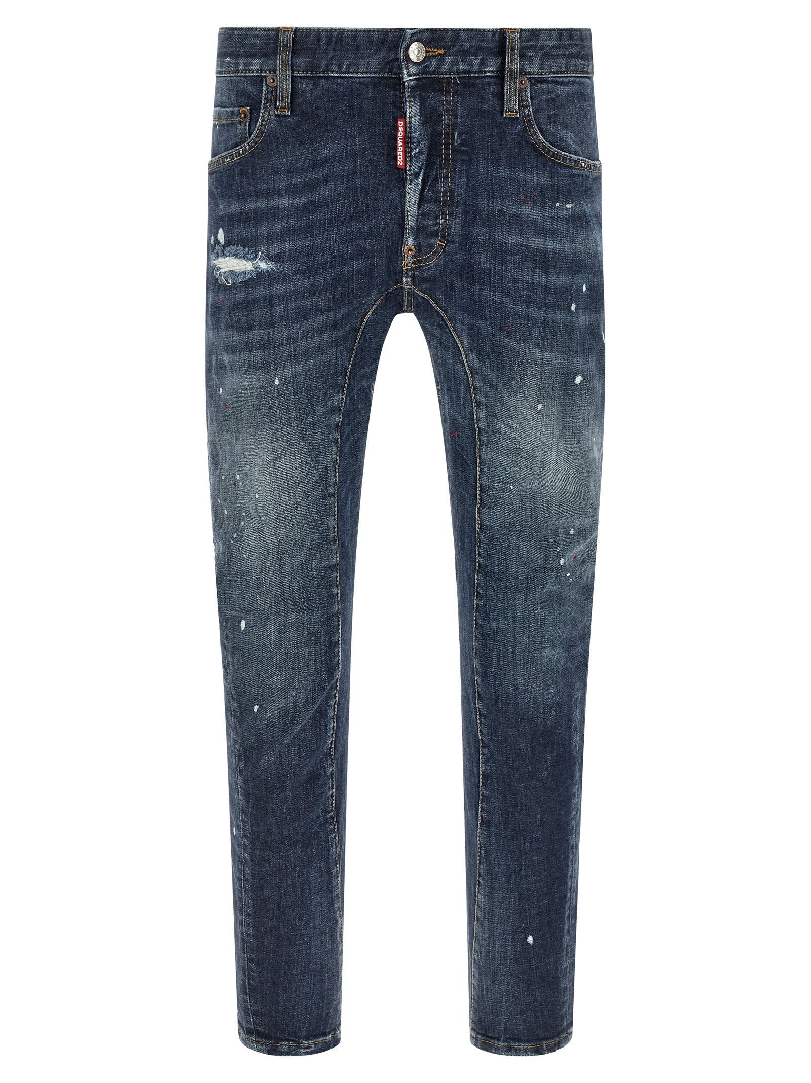 Dsquared2 Tidy Biker Jeans — Navy