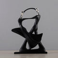ArtZ® Nordic Abstract Dancing Couple Sculptures - Latin; Height 11 inch (28 cm)