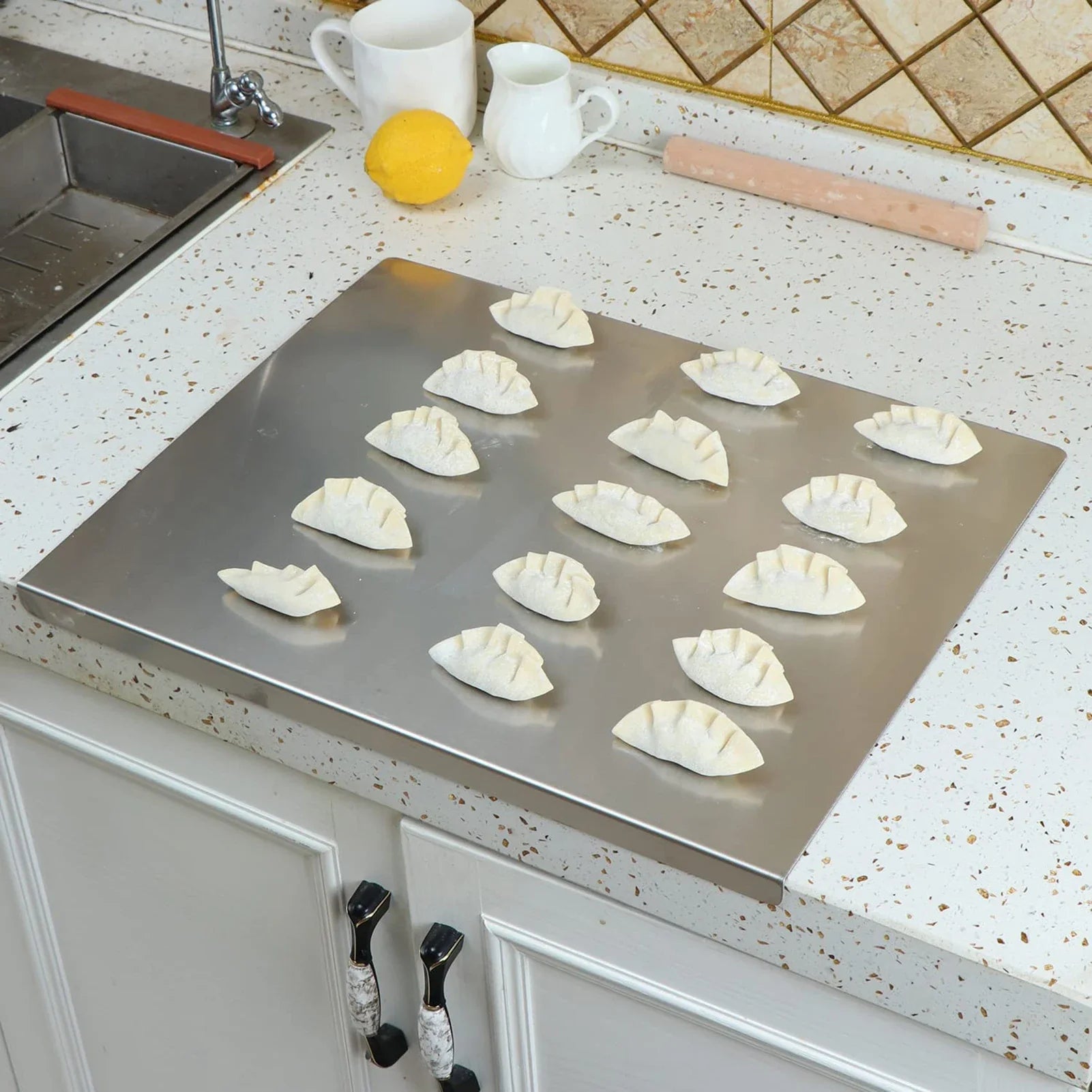 ArtZ® Stainless Steel Cutting Board - 15.7 inch by 11.8 inch (40x30cm)
