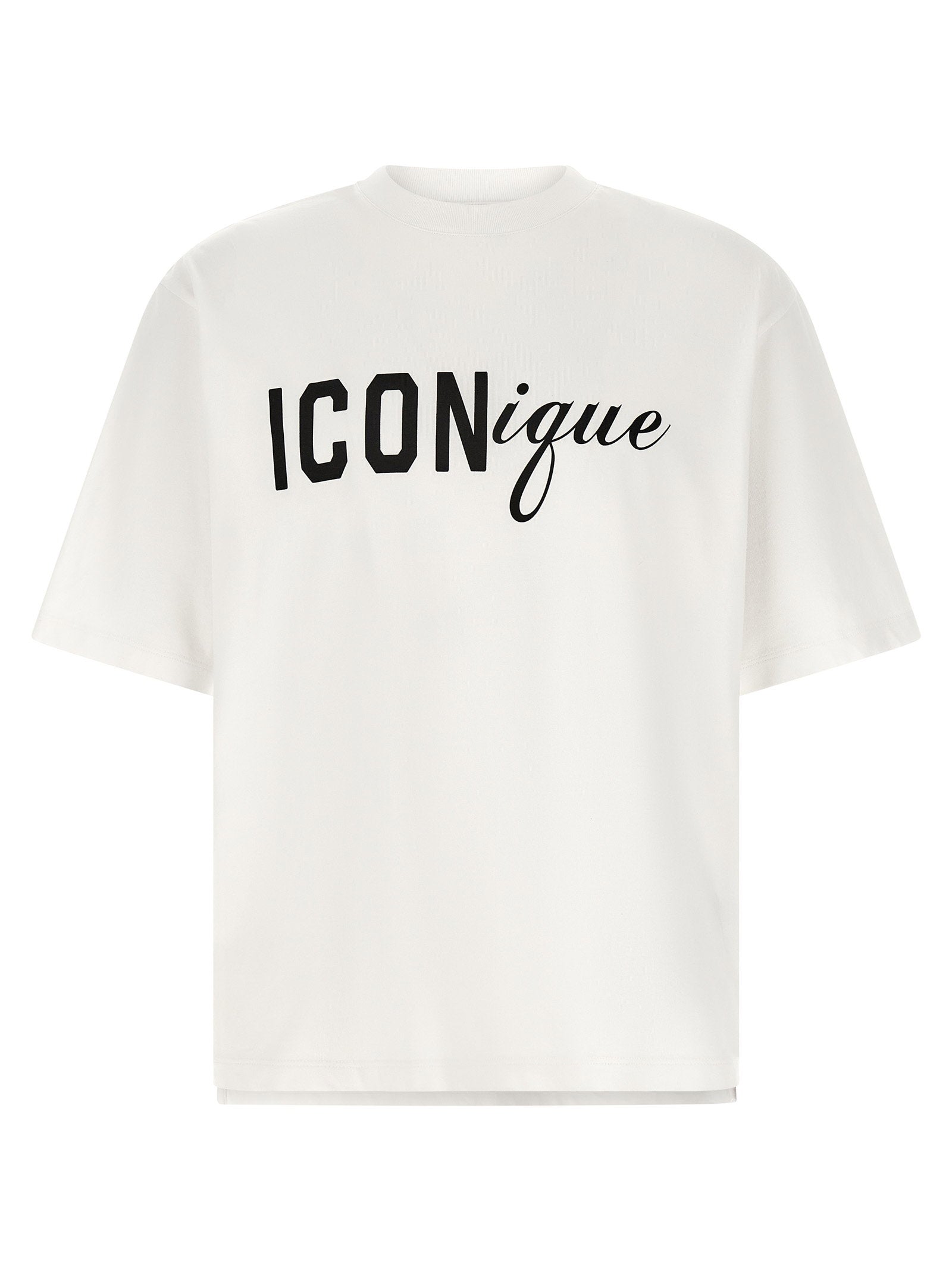 Dsquared2 Logo-Printed Cotton Jersey T-shirt — White