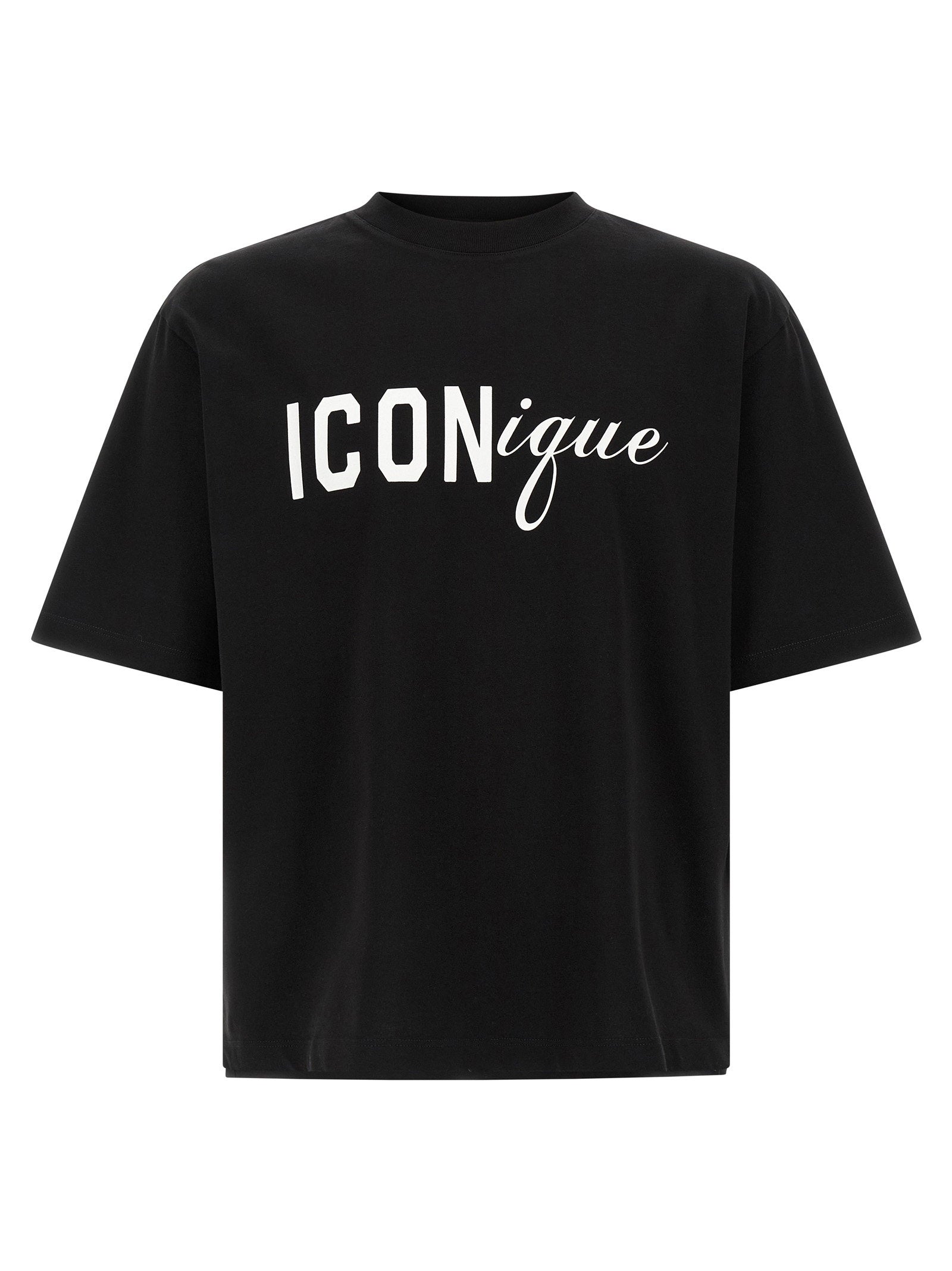 Dsquared2 Logo-Print Cotton Jersey T-Shirt — Black