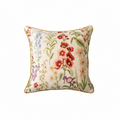Harvest Bloom Velvet Country Floral Throw Pillow