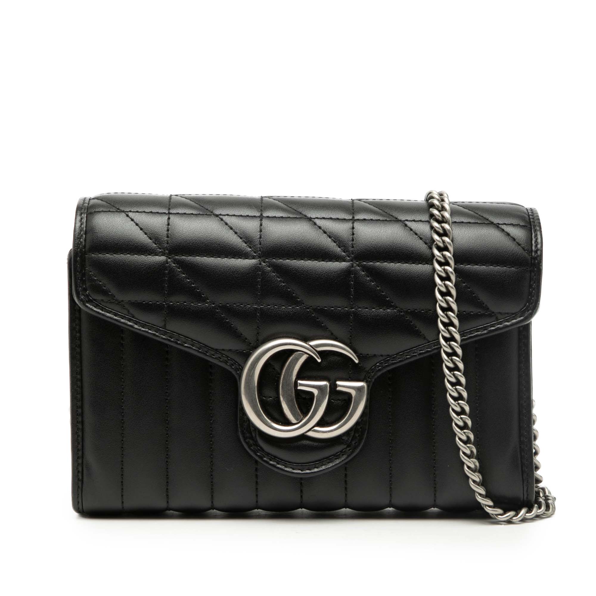 GG Marmont Matelasse Leather Aria Wallet On Chain