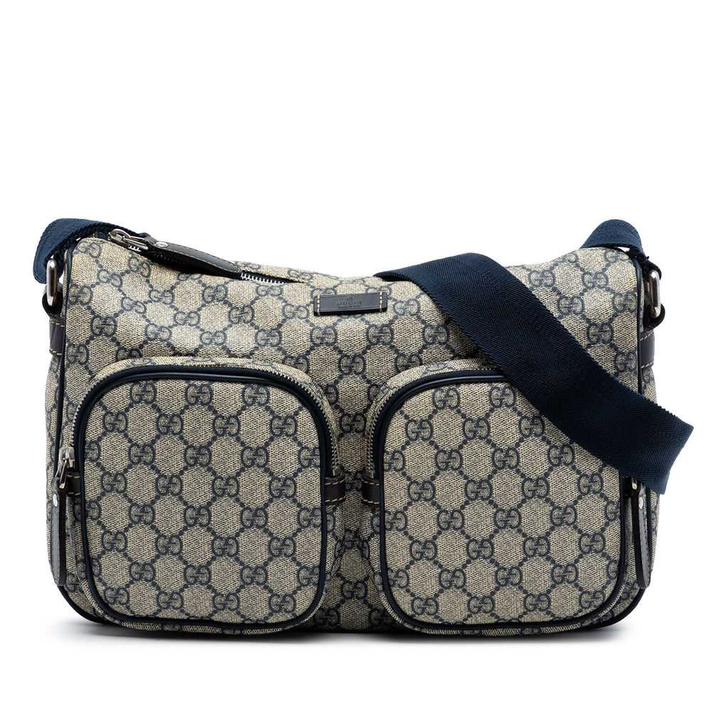 GG Supreme Double Pocket Crossbody