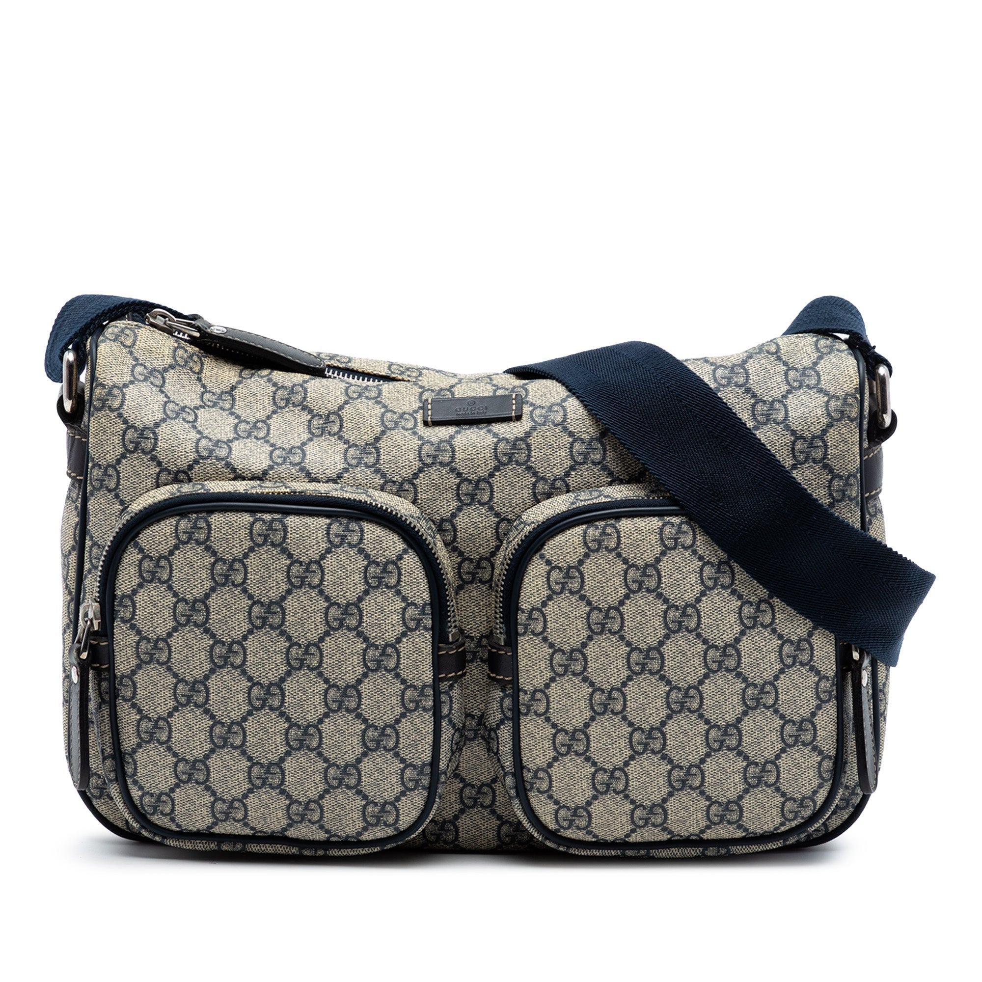 GG Supreme Double Pocket Crossbody