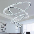 ArtZ® Eternity K9 Crystal Chandelier - 4 Rings - 8 inch; 16 inch; 23 inch; 31 inch (20cm; 40cm; 60cm; 80cm)