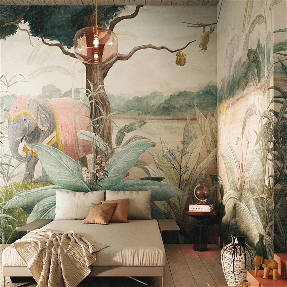 Elephant Safari Mural