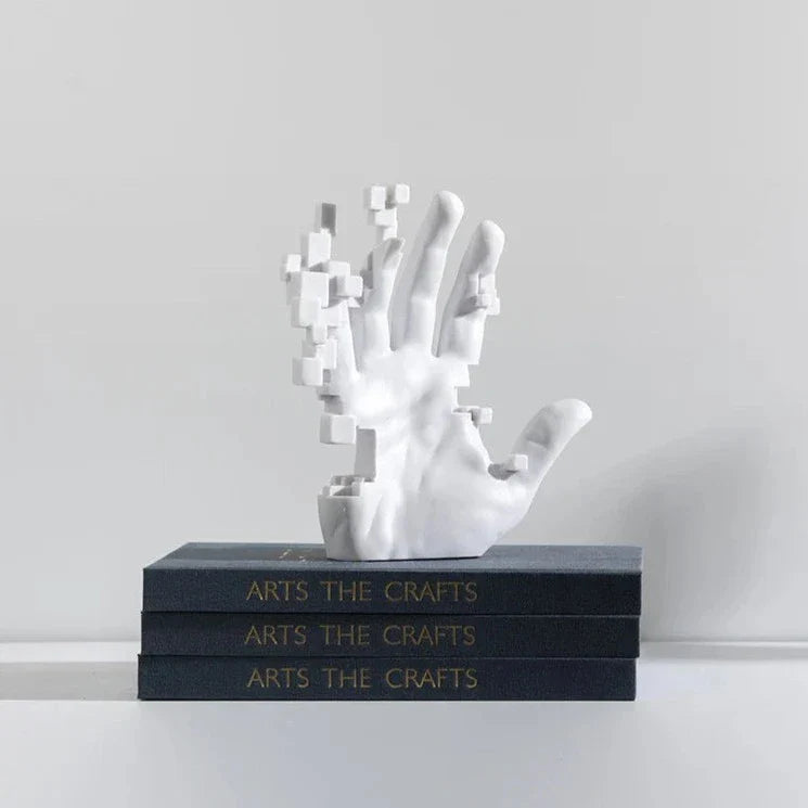 ArtZ® The Hand That Feeds You Sculpture - 1 Medium Hand 7.9 inch by 7.9 inch (20x20 cm)