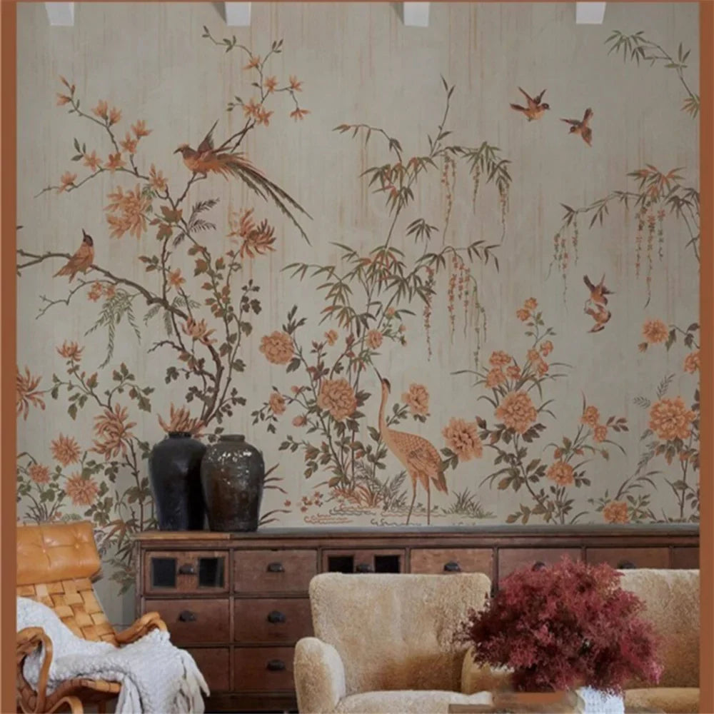 Chines Garden Countryside Mural