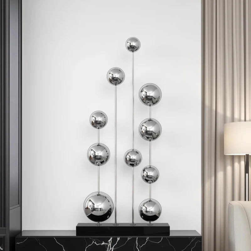 ArtZ® Mirror Orbit Stainless Steel Ball Sculpture
