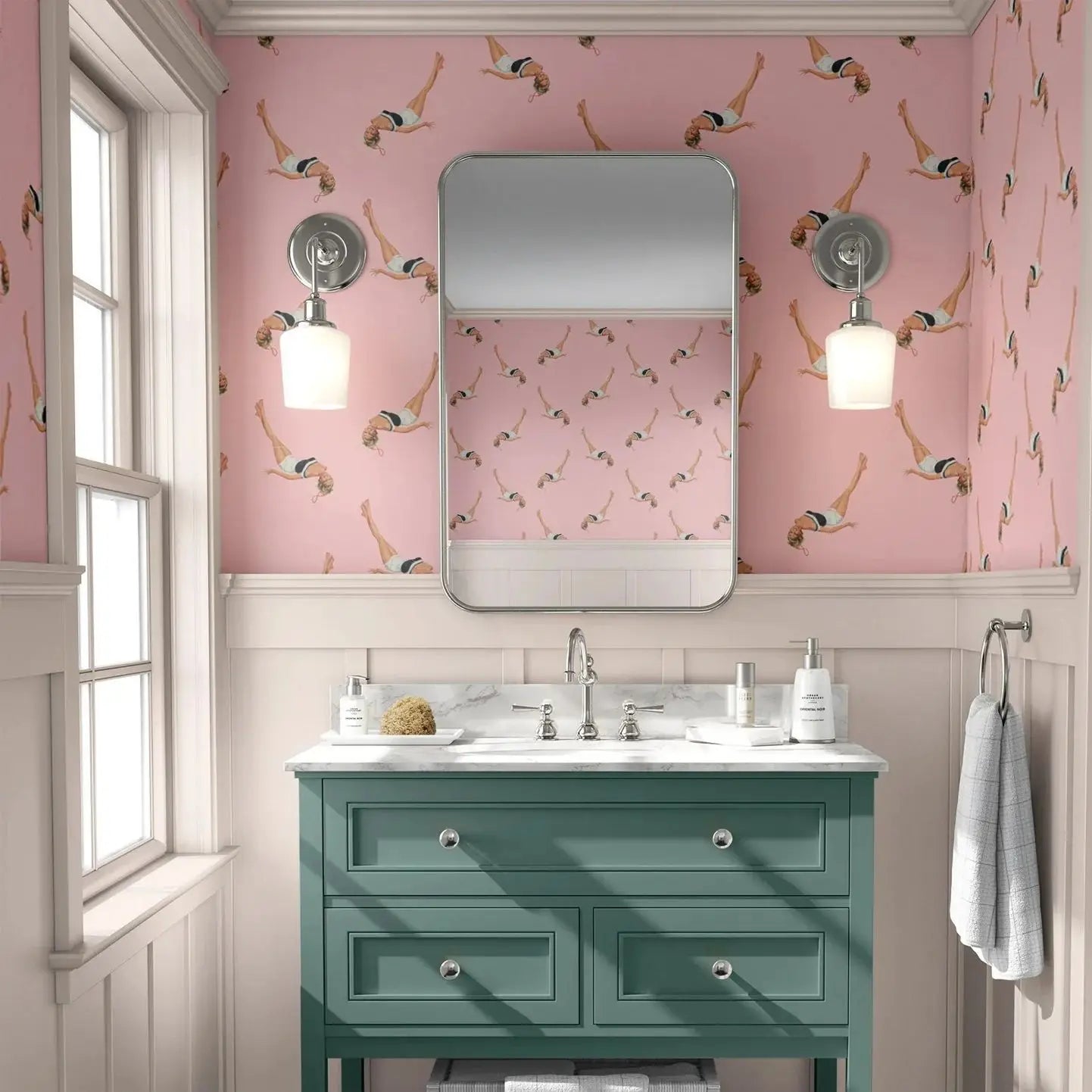 Falling Girl Mural