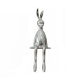 ArtZ® Shiny Hops Stainless Steel Sculpture - Silver Large; Height: 18.9 inch (48 cm)