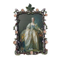 Enamel Floral Metal Photo Frame