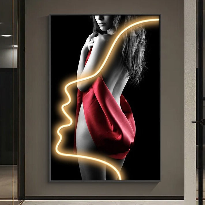 ArtZ® Enchantment Painting Light - Side With Face LED / 23.6 inch by 35.4 inch (60x90cm)