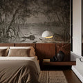 Black and White Antique Scenery Mural