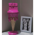 ArtZ® So Fancy Ice Cream Bag Sculpture - Pink / 12 inch by 4.5 inch by 4.5 inch (30.5 x 11.5 x 11.5 cm)