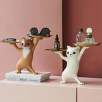 ArtZ® Sneaky Kitty Sculpture With Double Tray