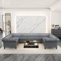 ArtZ® Luxe Sofa - Gray Synthetic Leather