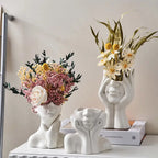 ArtZ® Nordic Face Vase Sculptures