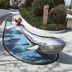 ArtZ® Stainless Steel Whale Sculpture