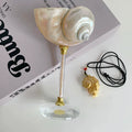 ArtZ® Love The Ocean Cocktail Glass - Gold Glitter Stem