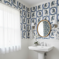 Horse Toile Wallpaper
