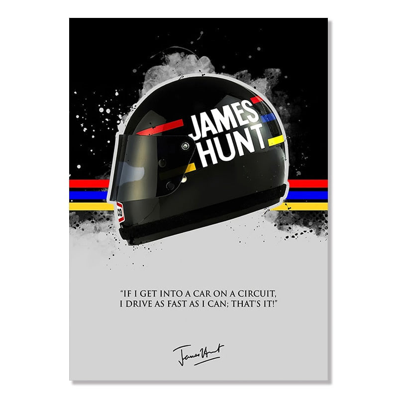 ArtZ® Only For The Driven Paintings - James Hunt / 15.7 inch by 23.6 inch (40x60cm) No Frame