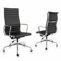 ArtZ® Nordic Design Leather Executive Office Chair - 1 Chair; Black; High Back