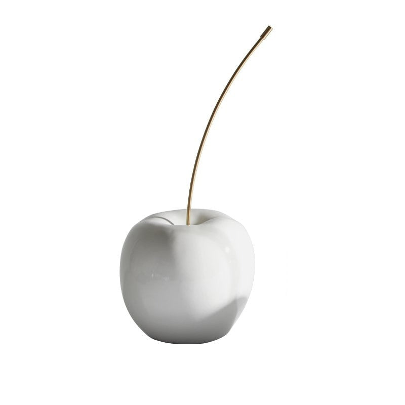 ArtZ® Nordic Cherry Sculptures - One White Large 25.6 inch by 12.6 inch by 11.8 inch (65x32x30cm)