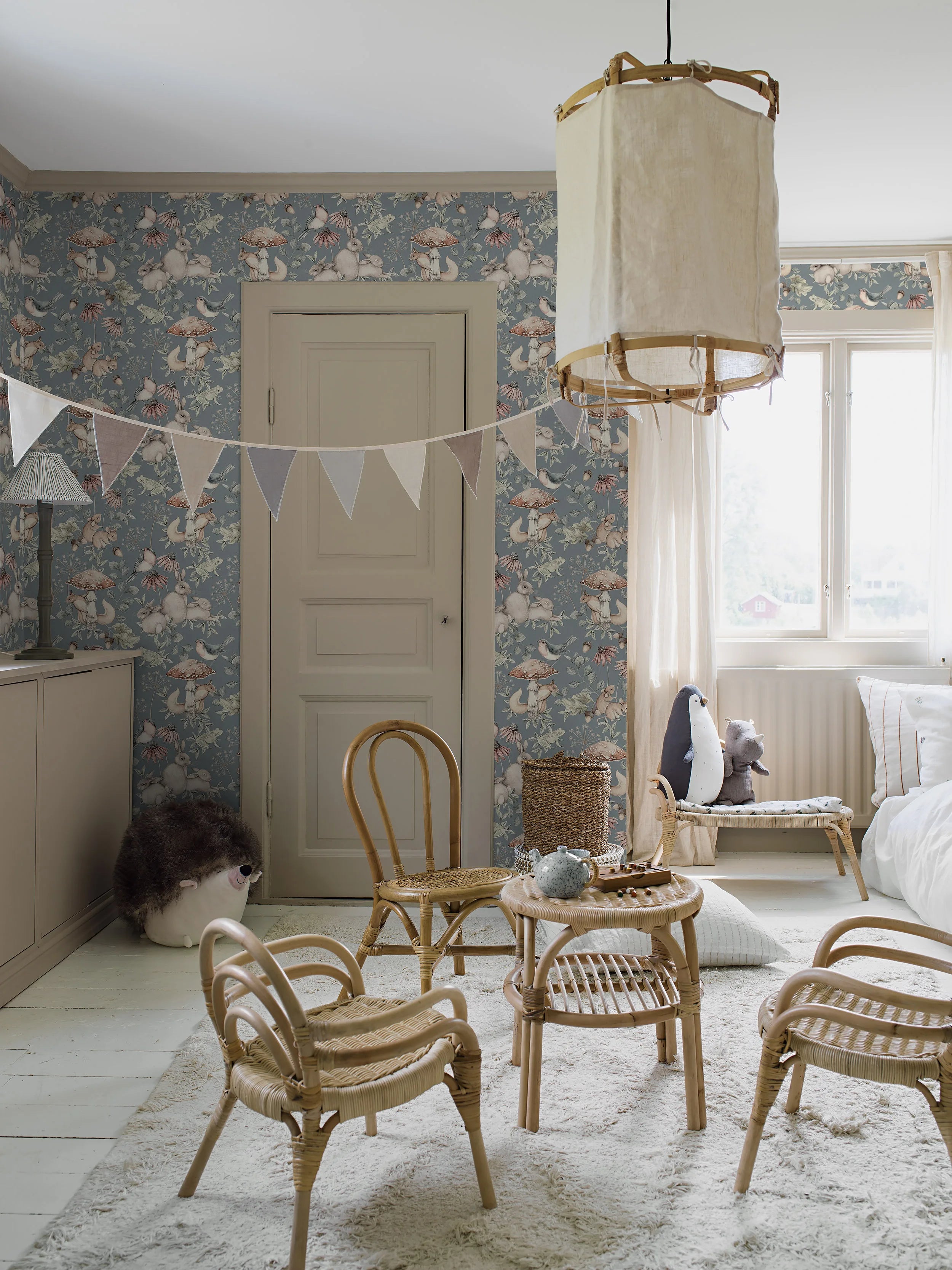 Woodland Friends Fairytale Nursery Mural