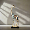 ArtZ® Majestic Giraffe Sculpture - One Giraffe Medium: 17.3 inch x 6 inch (44 cm x 15 cm)