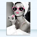 ArtZ® Yes Toilet Paintings Are A Thing - Lipstick / 12 inch by 16 inch (30x40cm)