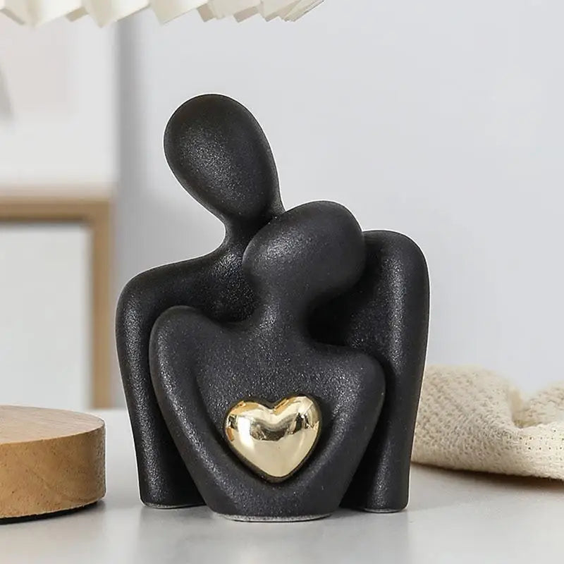 ArtZ® Forever Love Sculptures - Black Set of 2 Pieces