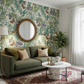 Botanical Butterfly Greenery Wallpaper