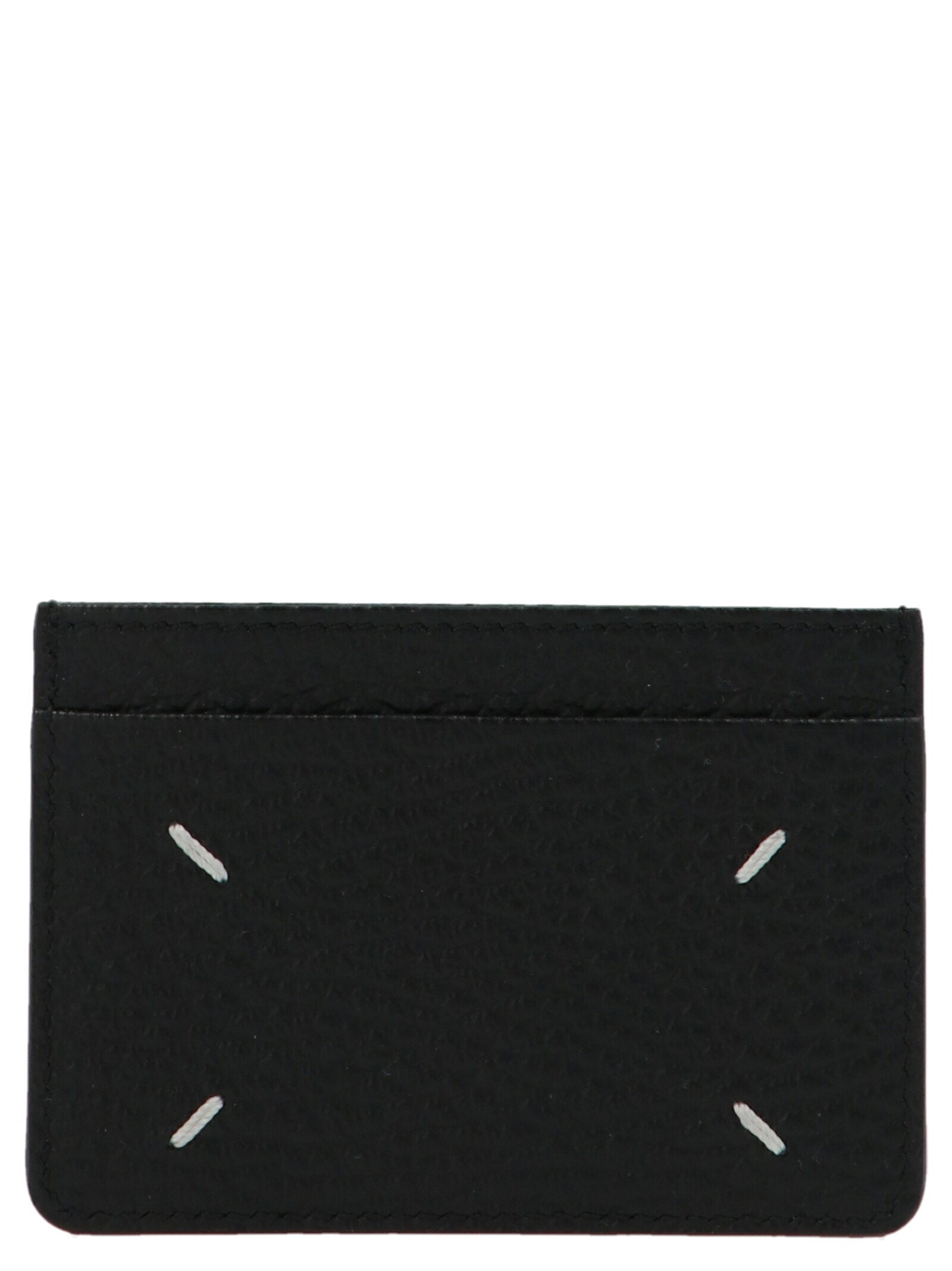 Maison Margiela Stitching Logo Card Case — Black