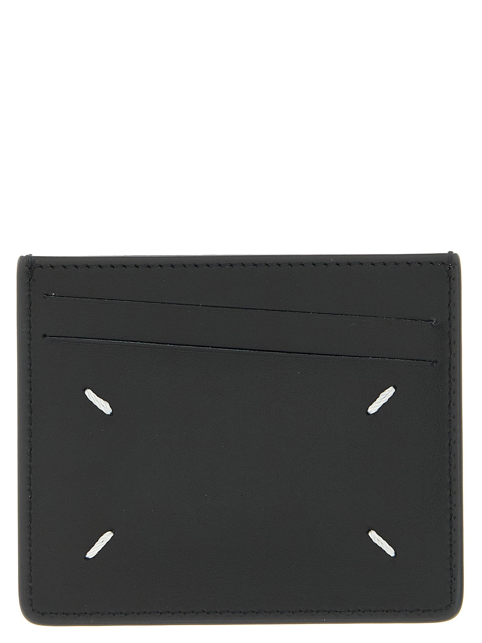 Maison Margiela Stitching Detail Card Case — Black