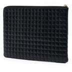 Quilted Calfskin C Charm Pouch