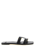 Elisabetta Franchi Nappa Leather Sandals — Black