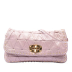 Studded Matelasse Nappa Shoulder Bag