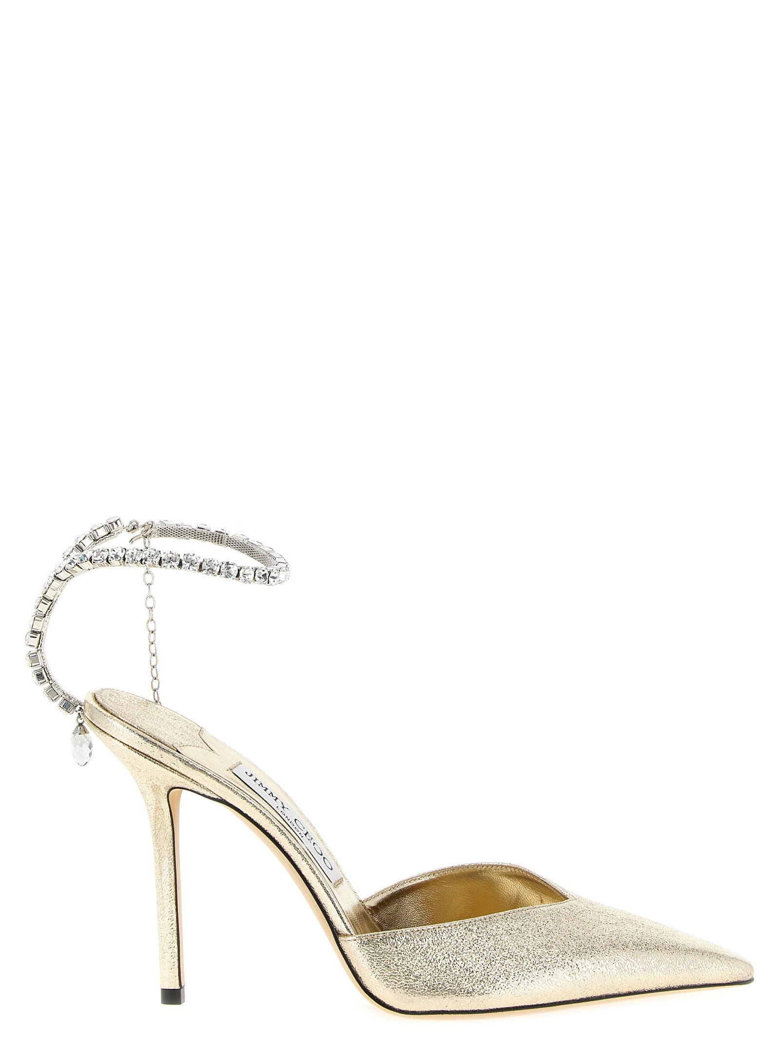 Jimmy Choo Saeda Heel — Gold