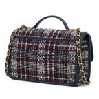 Small Tweed School Memory Top Handle Flap