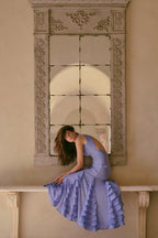 Tiered Chiffon Gown (Periwinkle)