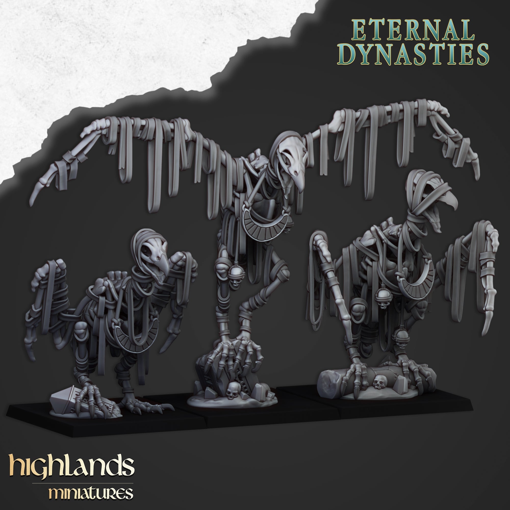 Sand Vultures, Highlands Miniatures