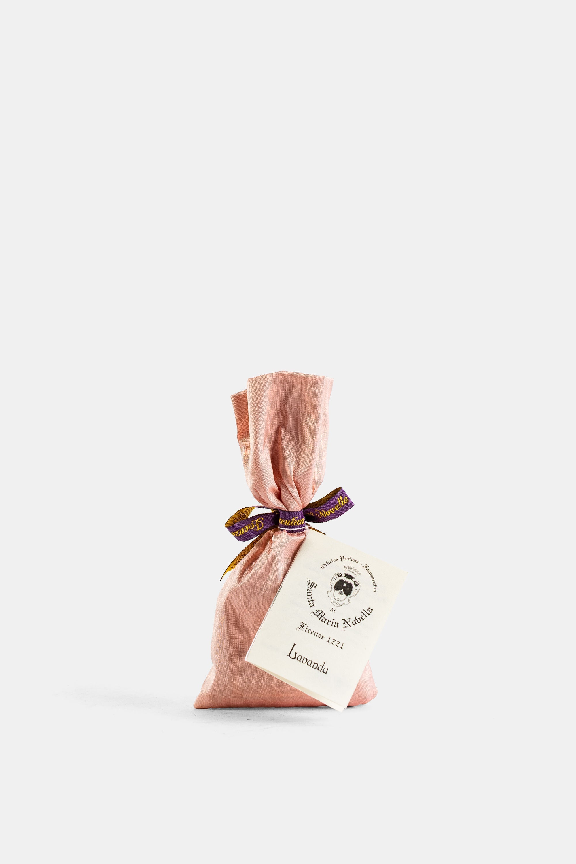 Santa Maria Novella Lavender-Filled Silk Lavender Pouch — Pink
