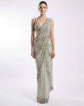 Tidal Frost Sari By KYNAH, Luxury Indian Fashion & Bridal Wear